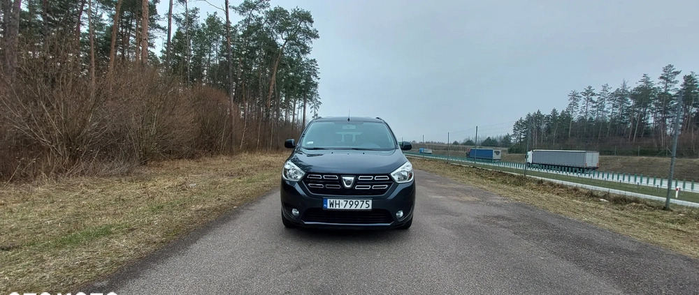 Dacia Lodgy cena 41900 przebieg: 132000, rok produkcji 2018 z Stawiski małe 137